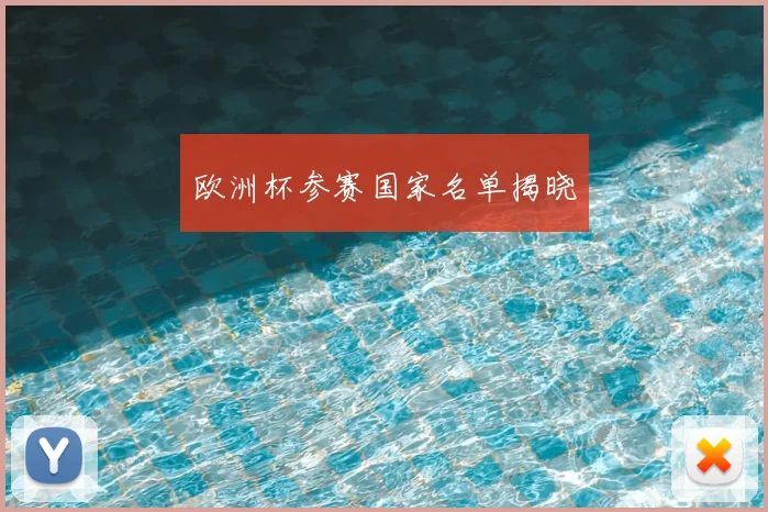 欧洲杯参赛国家名单揭晓